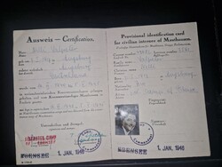 1946, ID card of an Austrian Jewish woman released from Mauthausen, rare!