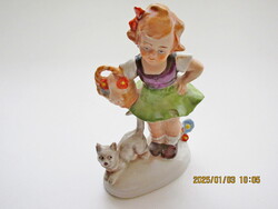 Capodimonte Porcelain Girl with Dog