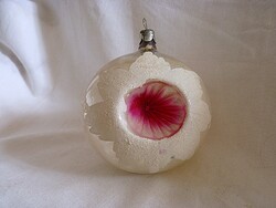 RÉGI ÜVEG KARÁCSONYFADÍSZ - REFLEX GÖMB!