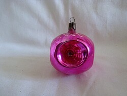 RÉGI ÜVEG KARÁCSONYFADÍSZ - REFLEX GÖMB!