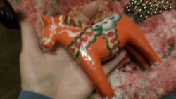 13 x 12 cm-es , svéd Dala lovacska fából . Dísz / karácsonyi dekoráció , szép állapotban .