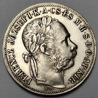 Ferenc József ezüst 1 Forint 1889 KB