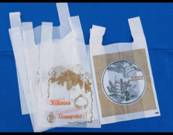 Retro 5 db karácsonyi reklámtáska