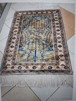 Álomszép hernyóselyem 100x150 cm kézi csomózású perzsa szőnyeg