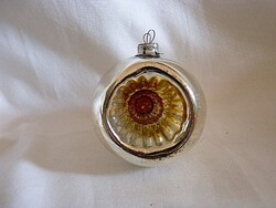 RÉGI ÜVEG KARÁCSONYFADÍSZ - REFLEX GÖMB!