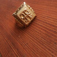 14 karátos arany pecsét gyűrű 11.4 g