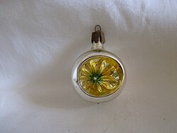 RÉGI ÜVEG KARÁCSONYFADÍSZ - REFLEX GÖMB!