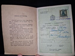 1932, útlevél zsidó személynek, Sopronban kiállítva, ritka!