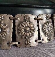 Ezüst karkötő / margaréta