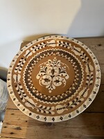 Hódmezővásárhelyi Nagyon szép 40cm tál, Mónus Ferenc jelzés található rajta.