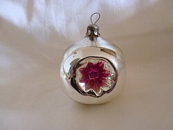 RÉGI ÜVEG KARÁCSONYFADÍSZ - REFLEX GÖMB!