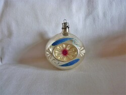 RÉGI ÜVEG KARÁCSONYFADÍSZ - REFLEX GÖMB!