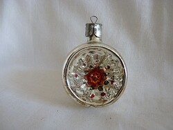 RÉGI ÜVEG KARÁCSONYFADÍSZ - REFLEX GÖMB!