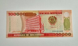 Mozambik 100.000 Meticas 1993 UNC