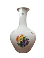 Herendi nagy (40 cm) porcelán váza – „Bouquet de Fleurs” minta