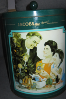 Óriás Jacobs  nosztalgia jelenetes fém doboz  pléh doboz