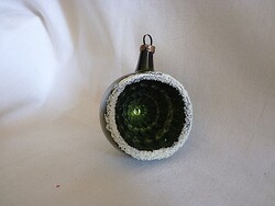 RÉGI ÜVEG KARÁCSONYFADÍSZ - REFLEX GÖMB!