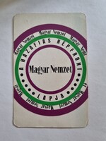 Magyar Nemzet 1971. évi kártyanaptár - A Hazafias Népfront Lapja
