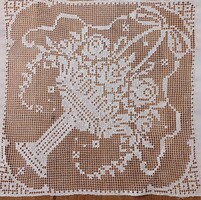 Vintage gépi filetcsipke – 7 db