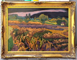 Mártonfi Benke Márta: Aranyló ősz 64*84