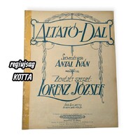 Altató-dal – eredeti régi kotta