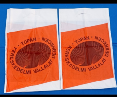 Retro 2 db Topán Kereskedelmi Vállalat Debrecen reklámtáska