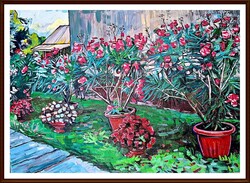 Színek tánca, 80×110 cm, olaj - Szervátiusz Jenő-díjas Homoki Gábor alkotása