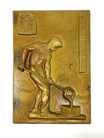 PEFEA Veresegyház vasöntő öntödei emlékplakett ( 28 x 19 cm )RZ