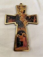 Ikon kereszt dúsan aranyozott, szép darab.
