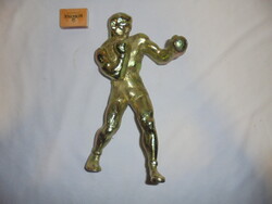 Boxoló férfi - alumínium öntvény szobor, figura