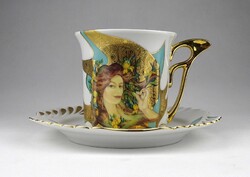 1X955 Faragó Miklós Hollóházi porcelán teás csésze