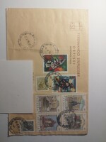 Olaszország levèl, bèlyeg.