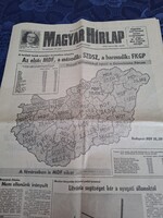 Magyar Hírlap 1990.március 28-án, a választást követően megjelent 23.évf.73.sz.