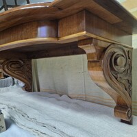 Bécsibarokk nagyméretű polc, fali konzol felújítva