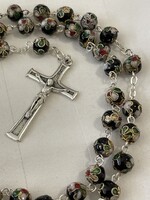 Rekeszzománc cloisonne, rózsafüzér Álomszép értékes darab.