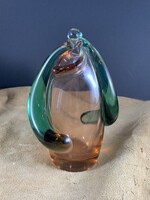 Gyönyörű két színű Frantisek Zemek Bohém üveg váza