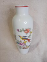 2511/6 Hollóházi porcelán paradicsommadaras váza