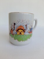 Drasche Kőbányai porcelán mese mintás gyerek bögre