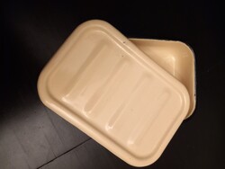 Régi, 60-as évekből ételtároló doboz. Orosz.