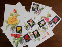 CM -sor - 1982. Rózsák (II.) bélyegsor minden értékével **