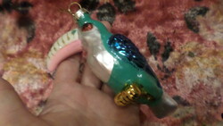 Elég nagy , új , üveg karácsonyfadísz / tukán , jó állapotban .