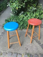 KovaszosKrumpli részére - csak a kék - Két régi fa szék, ülőke