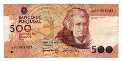 Portugália 500 Escudo Bankjegy 1988 P180b
