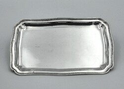 Ezüst bécsi, szögletes tálca (185 g)