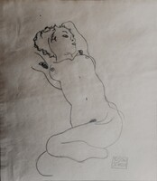 Egon Schiele tanulmányrajz