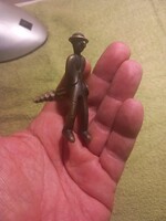 Richard Rohac 3. dugóhúzó férfi alak bécsi bronzfigura