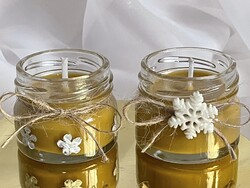 Mini üveges szójaviasz illatgyertyák christmas Time