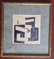 Catherine Hetey, cím nélkül, tusrajz