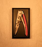 Deejo francia bicska 37g, gyűjteményből. %%% VÁGATLAN! WW. Kés, bicska, tőr, bortva.