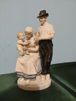 GYÖNYÖRŰ ÉLETKÉP NAGYMÉRETŰ CSALÁDI IDILL/ GRAFENTHAL ?/